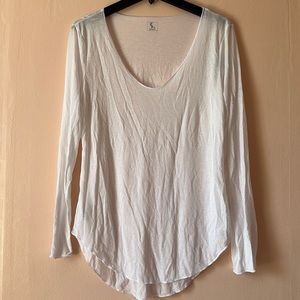 S.Wear White Long-sleeve Top